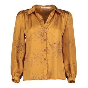 𝅺bishop & Young Jaclyn Button Down Blouse in Citrine Floral Small